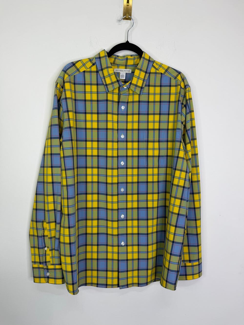 Southern Proper Plaid Button Up Shirt Size XLT